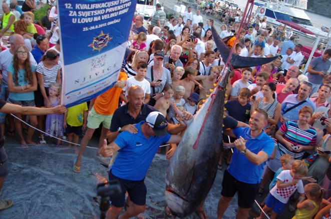 BIG Om omišalj otok krk kvarner kvarnerski akvatorij riva natjecanje tuna kup omišlja ribolovno natjecanje jadran lov na veliku ribu jedinstvena manifestacija na sjevernom dijelu jadrana međunarodno natjecanje u lovu na veliku ribu gastro ponuda zabava Offshore world championship (OWC)