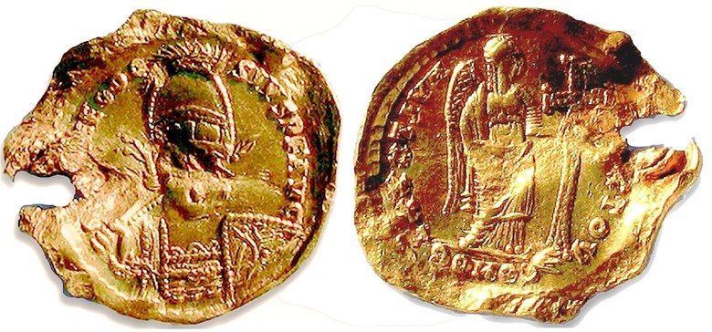Zlatnik cara Teodozija II